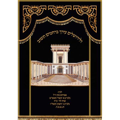 פרוכת בית המקדש – גוונים בהירים ועיטורים