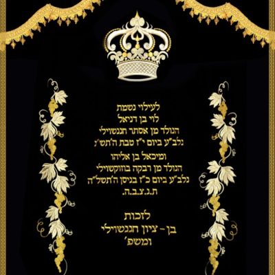 פרוכת חב"ד בית הרבי