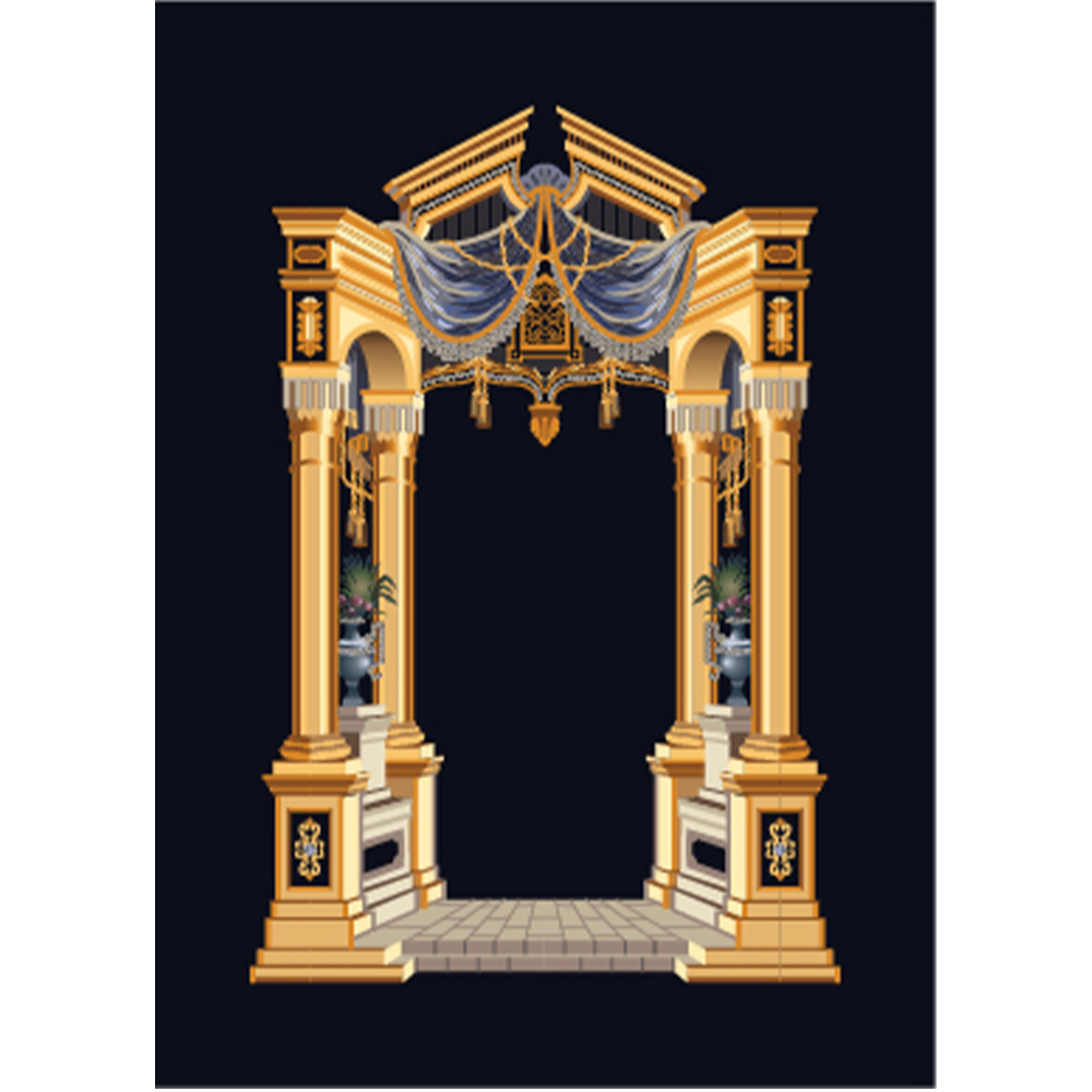 פרוכת מפוארת "שער וילנא"